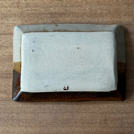 えのきだ窯 榎田智　長方皿 エ5B (約21.5×15cm)