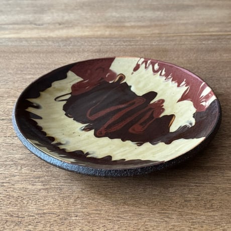 紀窯　中川紀夫　丸皿 K3D (直径約19.5cm)