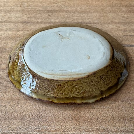 てつ工房 小島鉄平　楕円皿  (約23.5×19cm) うさぎ
