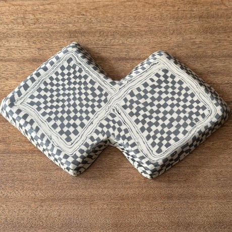 Nerikomico ２連皿 N14B（約31×18cm)