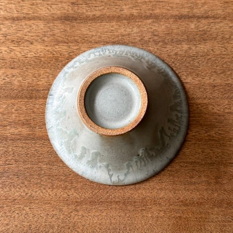 村澤陶苑 村澤享　青灰釉小鉢 ム7B (直径約15cm)