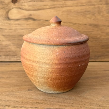 川尻製陶所　塩壷M 上膨れ シM上F