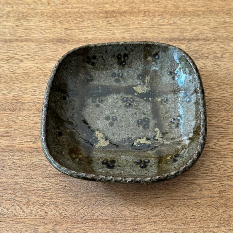 フジタ工作室　 四角皿 フ12C (約14×14cm)