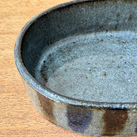 フジタ工作室　 楕円鉢 フ9B （約18×13cm)