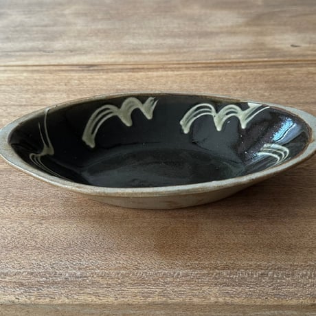 えのきだ窯 榎田智　カレー皿 エ9B (約27.5×16cm)