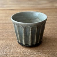 中嶋窯　  半磁器しのぎフリーカップ ナ4C