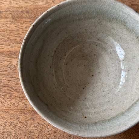 中嶋窯　 半磁器しのぎ飯碗 ナ5C (直径約11cm)