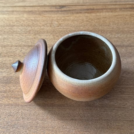 川尻製陶所　砂糖壷L 上膨れ サL上