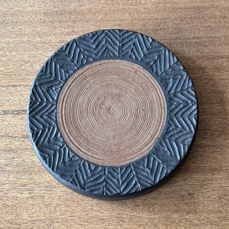 工房コキュ　6寸台皿 C11 (直径約19cm)