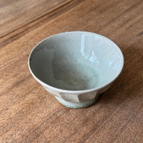 中嶋窯　 半磁器しのぎ飯碗 ナ5B (直径約11cm)
