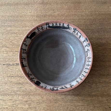 ツグムイロ　リム鉢(B) T12 (直径約14.5cm)