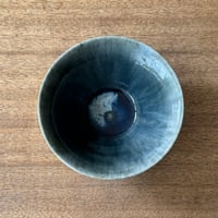 村澤陶苑 村澤享　青灰釉小鉢 ム7A (直径約15cm)