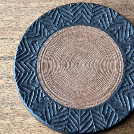 工房コキュ　6寸台皿 C11 (直径約19cm)
