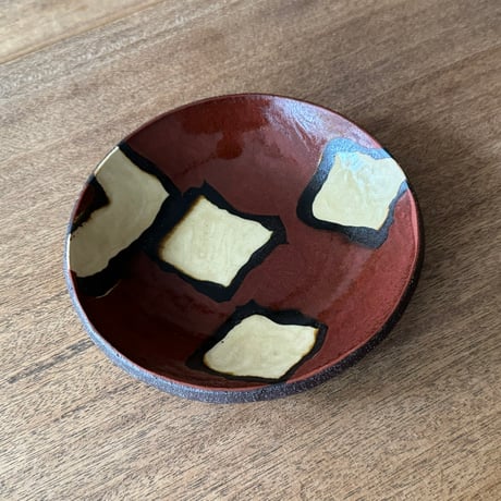 紀窯　中川紀夫　丸皿 K4B (直径約16cm)
