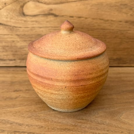 川尻製陶所　塩壷M 上膨れ シM上F