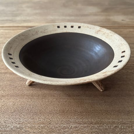 若生享志　トライポットボウル LB-3B (直径約20cm)