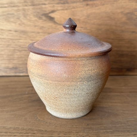 川尻製陶所　砂糖壷M 上膨れ サM上G