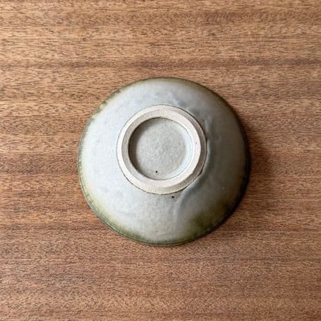 村澤陶苑 村澤享　青銅釉流小鉢 ム14B (直径約13cm)