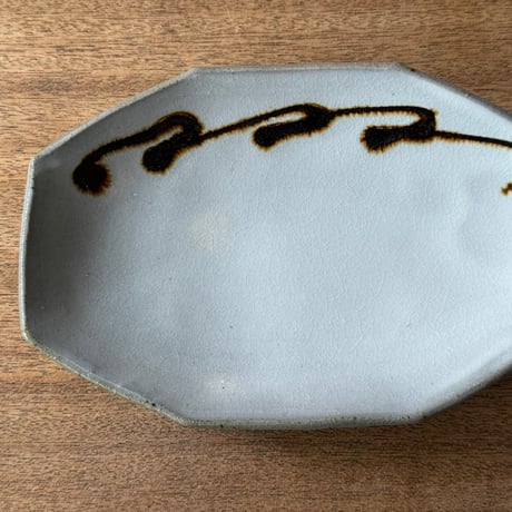 セレン のあ　8角小長皿 セ10B（約21×14.5cｍ）