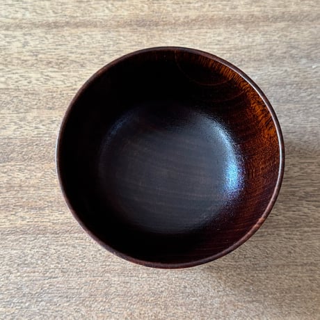 ろくろ舎　汁椀 生漆 拭き漆仕上げ ろ生B （直径約10cm）