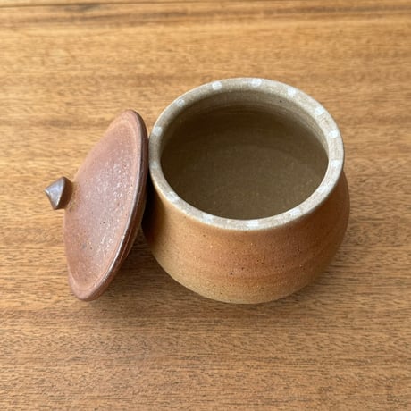 川尻製陶所　塩壷M 下膨れ シM下H
