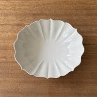 宮田竜司　稜花楕円鉢 丸  ミ27 (約20×18cm)