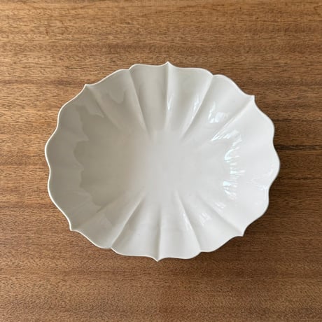 宮田竜司　稜花楕円鉢 丸  ミ27 (約20×18cm)