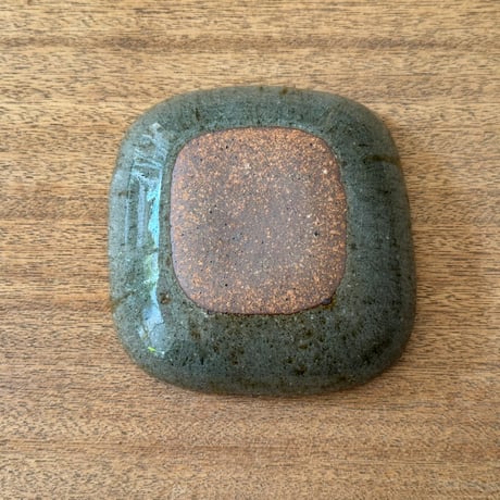 フジタ工作室　 四角皿 フ12D (約14×14cm)