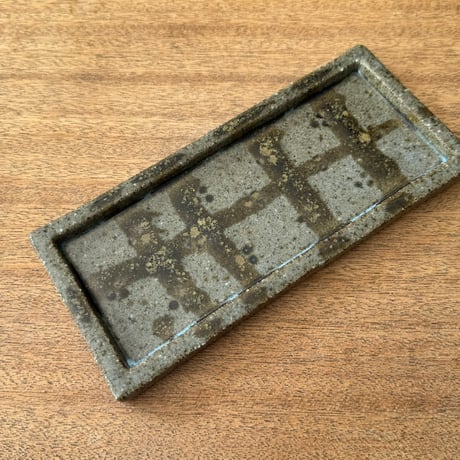 フジタ工作室　 板皿 フ8E （約22×10cm)
