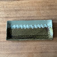 えのきだ窯 榎田智　長角皿 エ8B (約24.5×10.5cm)