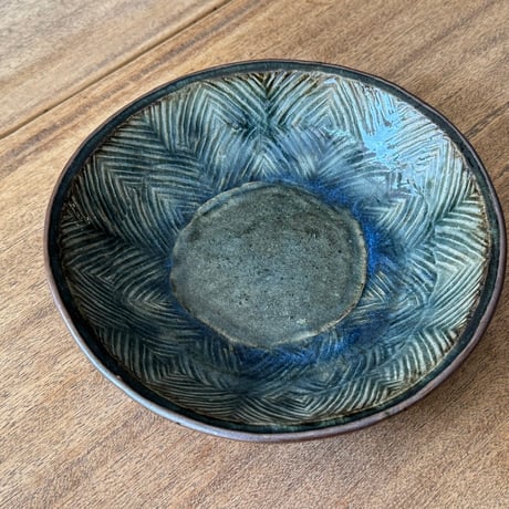 中嶋窯　7.5寸押紋丸鉢 ナ17B (直径約22.5cm)