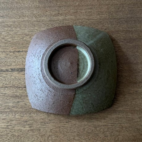 工房コキュ　5.5寸スクエア皿 C1B (約17×17cm）