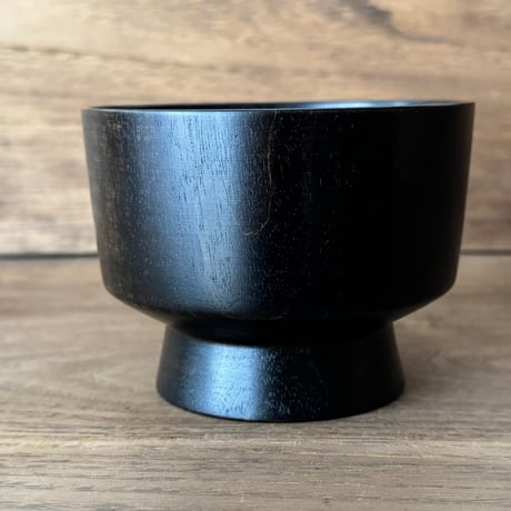 ろくろ舎　汁椀 黒漆 拭き漆仕上げ ろ黒B （直径約10cm）