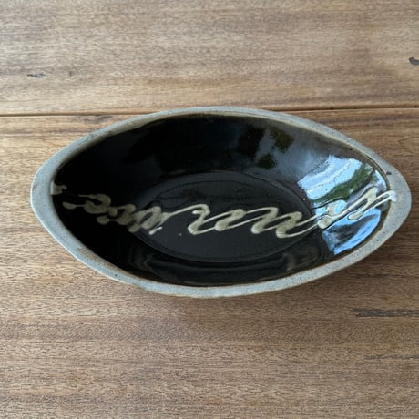 えのきだ窯 榎田智　カレー皿 エ9C (約27.5×16cm)