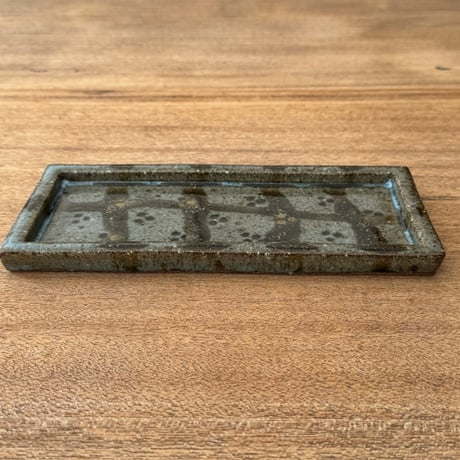 フジタ工作室　 板皿 フ8D （約22×10cm)