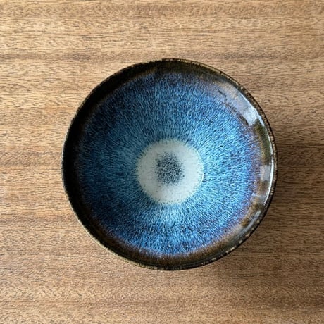 村澤陶苑 村澤享　藁灰釉小鉢 ム21B (直径約15cm)