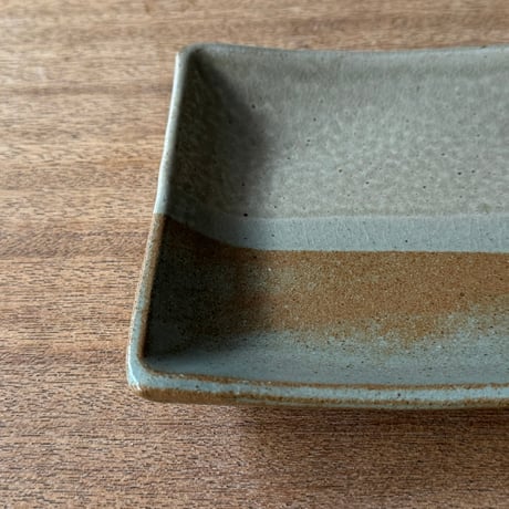 えのきだ窯 榎田智　長方皿 エ5C (約21.5×15cm)