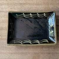 えのきだ窯 榎田智　長方皿 エ5G (約21.5×15cm)