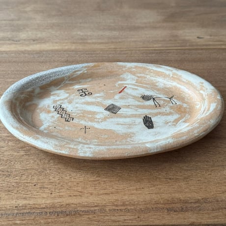 ツグムイロ　ビッグオーバル皿(白) T13A (約28.5×23cm)