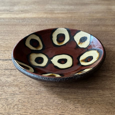 紀窯　中川紀夫　丸皿 K4C (直径約16cm)