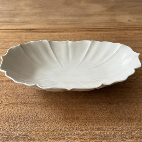 宮田竜司　稜花楕円鉢 長  ミ28 (約24×16.5cm)