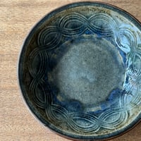 中嶋窯　6寸押紋丸鉢 ナ19A (直径約18cm)