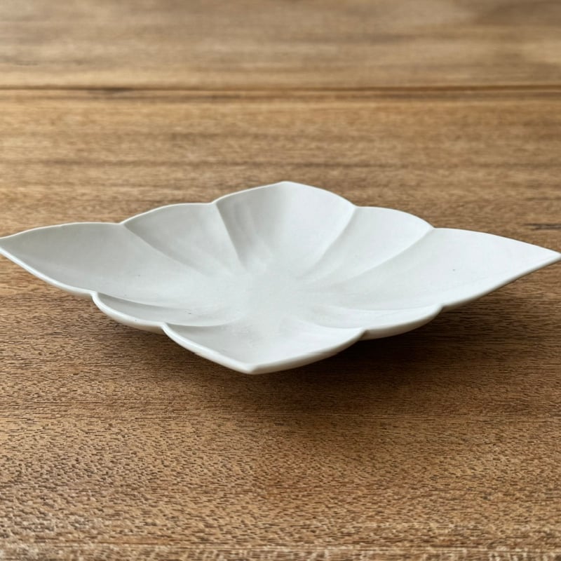 宮田竜司 マット釉白磁菱形皿（小） ミ10A (約19×13cm) | kogeiseikat