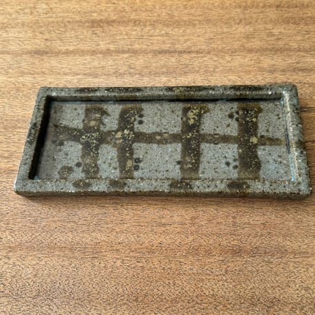 フジタ工作室　 板皿 フ8E （約22×10cm)