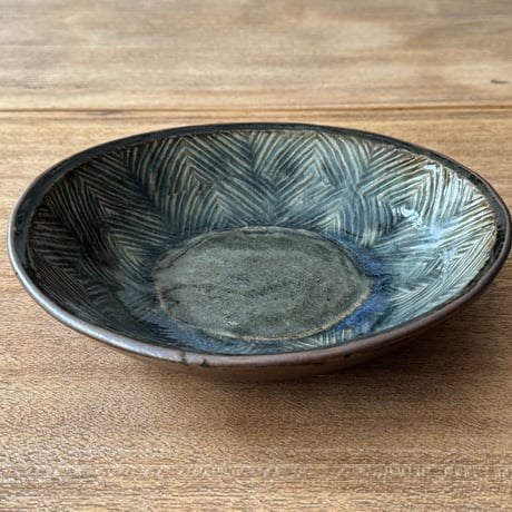 中嶋窯　7.5寸押紋丸鉢 ナ17B (直径約22.5cm)