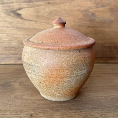 川尻製陶所　砂糖壷M 上膨れ サM上F