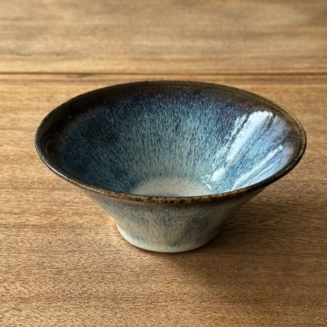 村澤陶苑 村澤享　藁灰釉小鉢 ム21A (直径約15cm)