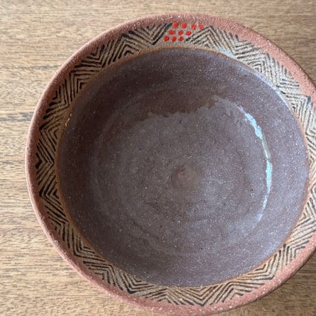 ツグムイロ　3本足リム鉢(A) T11 (直径約13.5cm)