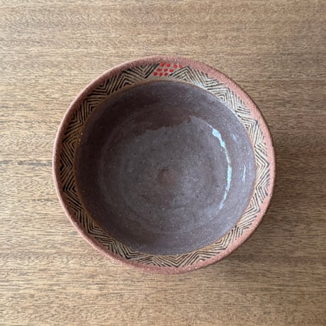 ツグムイロ　3本足リム鉢(A) T11 (直径約13.5cm)
