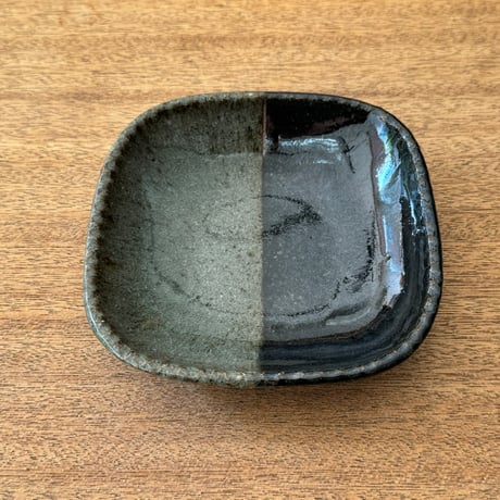 フジタ工作室　 四角皿 フ12G (約14×14cm)